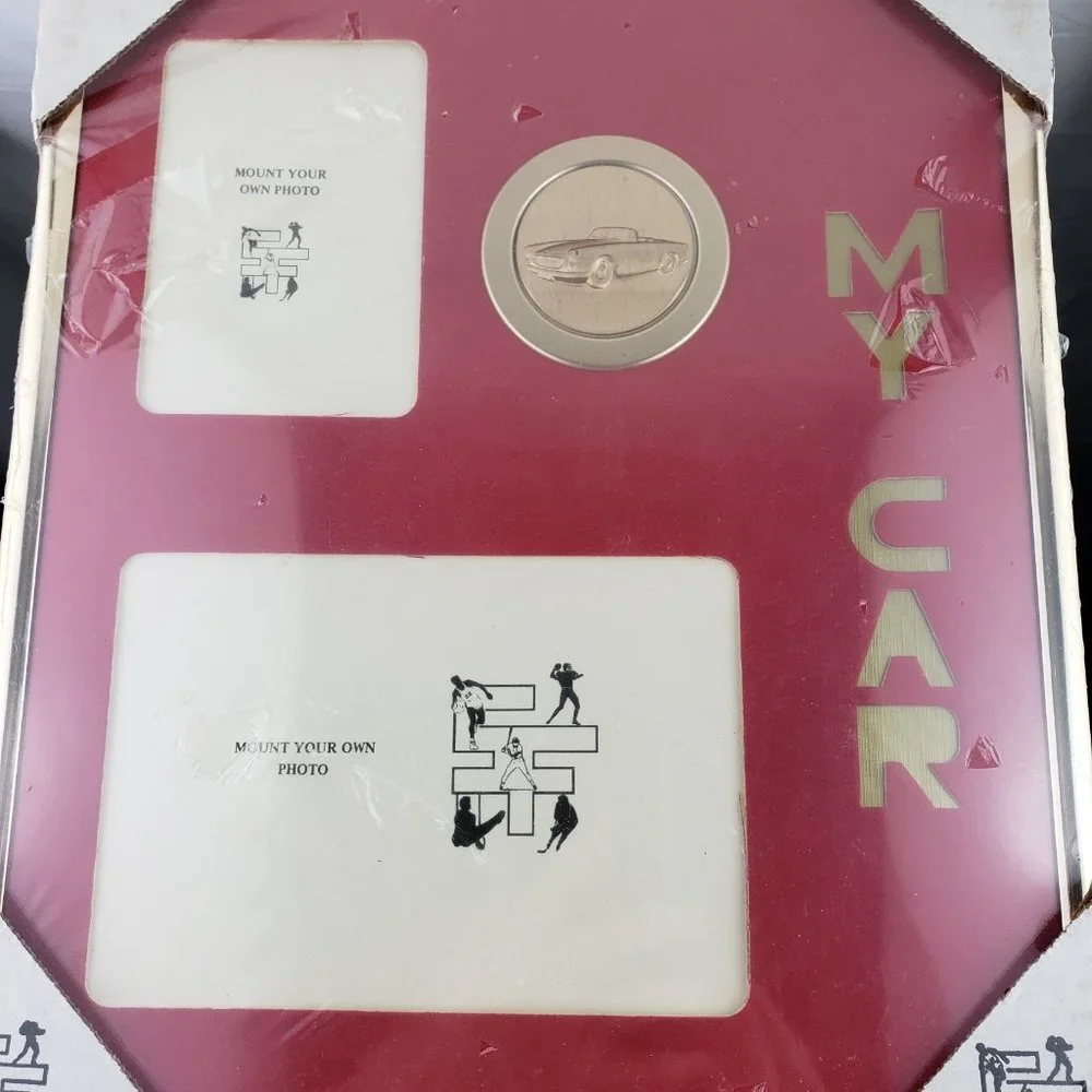 My Car Photo Frame Red Gold NWT